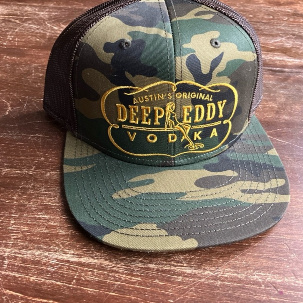Camo Snap back Deep Eddy vodka hat